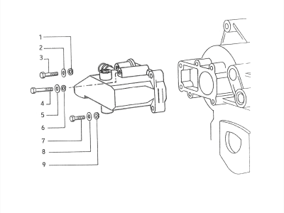 Gear box fasten.